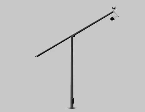 mid hinged cctv pole dubai uae