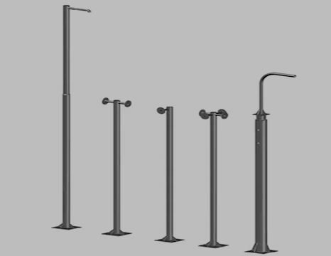 round cctv pole supplier uae